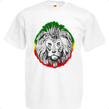 Koszulka Lew na tle reggae