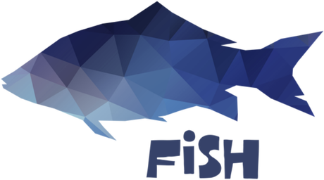 Nadruk Polygonal fish - Przód