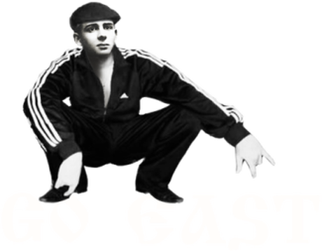 Nadruk slav squat- go east - Przód