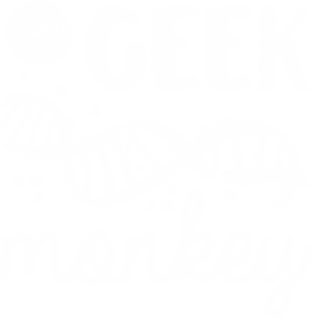 Nadruk Geek Monkey - Przód