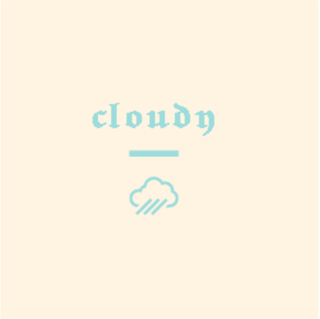 Nadruk Cloudy Classic - Przód