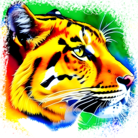 Nadruk Tiger - Przód