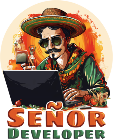 Nadruk Señor Developer - Przód