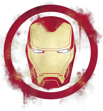 Nadruk Marvel Avengers Endgame Iron Man Spray Paint - Przód
