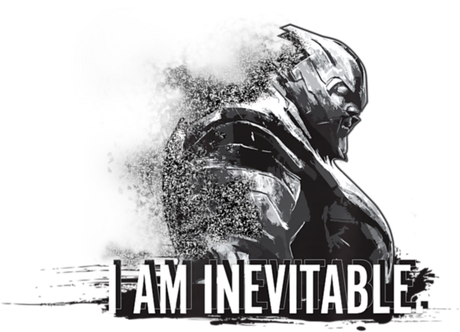 Nadruk Marvel Avengers Endgame Thanos I Am Inevitable - Przód