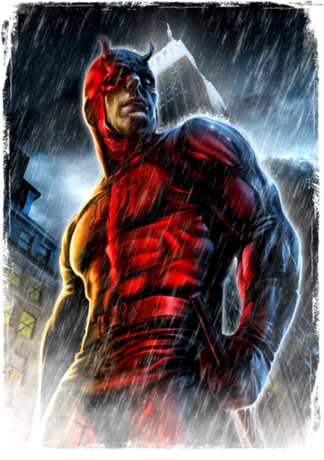 Nadruk Marvel Daredevil Man Without Fear Epic Pose - Przód