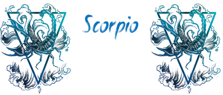 Nadruk Skorpion znak zodiaku - Przód