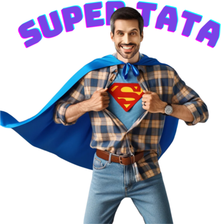Nadruk Super Tata - Przód