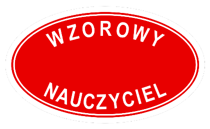 Nadruk Wzorowy nauczyciel - prezent dla nauczyciela - Przód