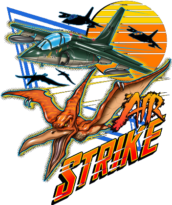 Nadruk air strike - Przód