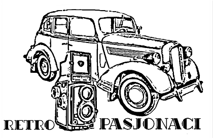 Nadruk Retro Pasjonaci - logo - Przód