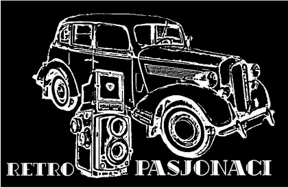 Nadruk Retro Pasjonaci - logo - Przód