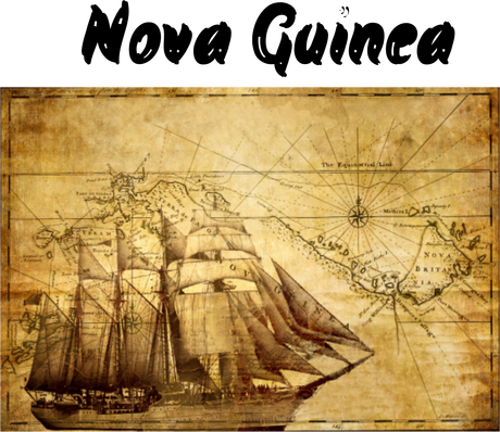 Nadruk Stara Mapa-Nova Gwinea - Przód