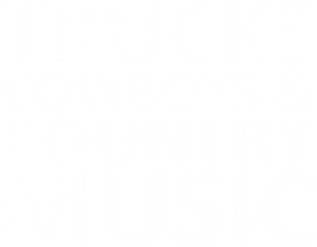 Nadruk T-shirt damski Trucks Cowboys & Country Music white - Przód