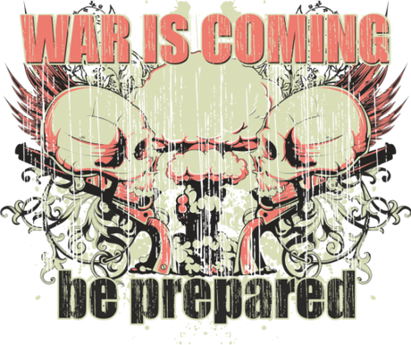 Nadruk War is coming - Przód