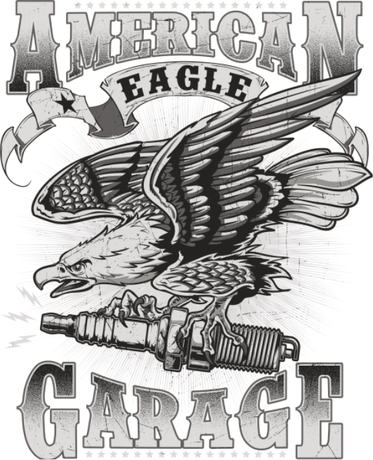 Nadruk American eagle - Przód