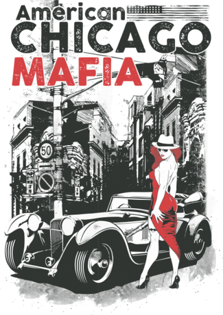 Nadruk American mafia - Przód