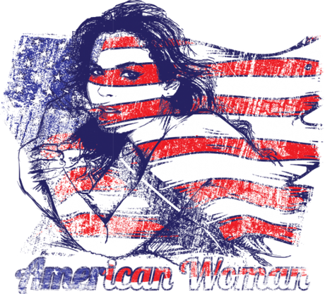 Nadruk Amercian women - Przód