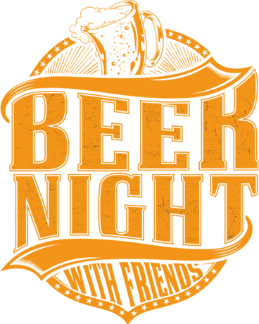 Nadruk Beer night - Przód
