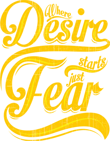 Nadruk Desire Fear - Przód