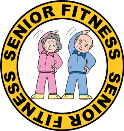 Nadruk Senior Fitness na prezent dla babci sportsmenki - Przód