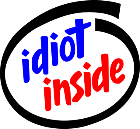 Nadruk Bezrekawnik IDIOT INSIDE - Przód