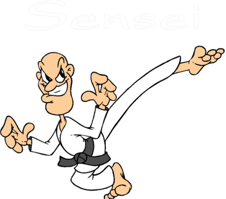 Nadruk Karate Sensei - Przód