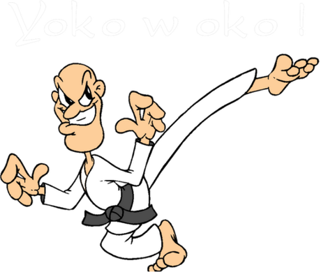 Nadruk Karate Yoko w oko - Przód