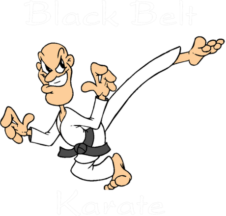 Nadruk karate Black Belt - Przód
