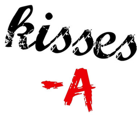 Nadruk Kisses -A - Przód