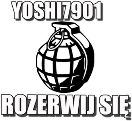 Nadruk yoshi rozerwij się - Przód