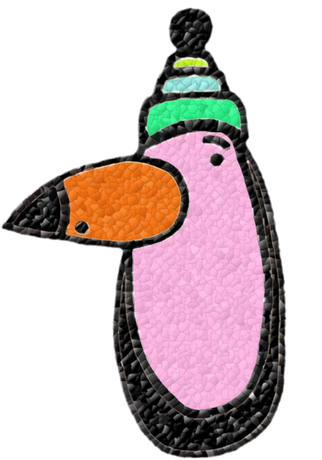 Nadruk pingwin - Przód