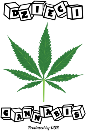 Nadruk Dzieci Cannabis - Przód