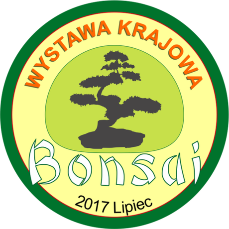 Nadruk Przypinka wystawowa Bonsai - Przód