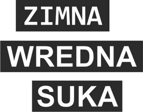 Nadruk zimna wredna suka - Przód