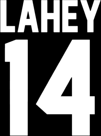 Nadruk Lahey Lacrosse Number - Przód