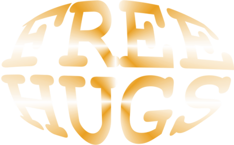 Nadruk free hugs - Przód