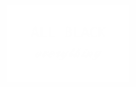 Nadruk all black everything - Przód