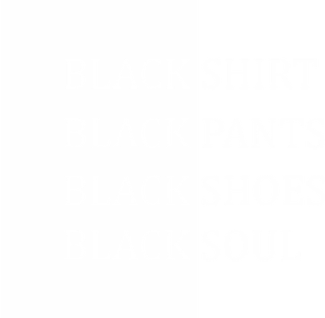 Nadruk black soul - Przód