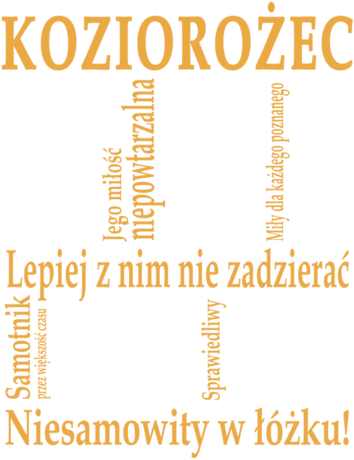 Nadruk Koziorożec Twój znak zodiaku na koszulce - Przód