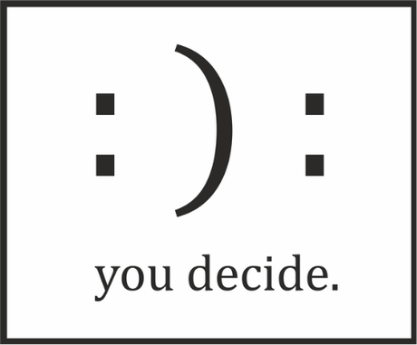 Nadruk : ) : you decide - Przód