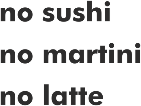 Nadruk Sushi, martini,latte - Przód