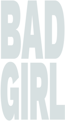 Nadruk Bad Girl - Przód