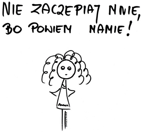 Nadruk #nie zaczepiaj - Przód