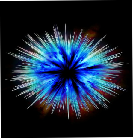 Nadruk big bang - Przód