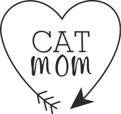 Nadruk cat mom - Przód