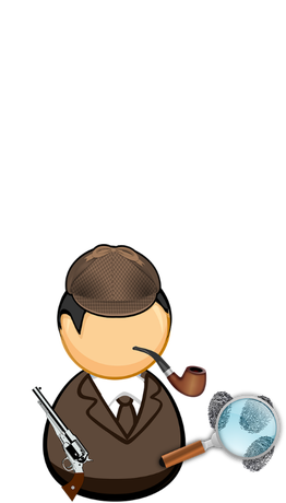 Nadruk TO BE AS SHERLOCK HOLMES - Przód