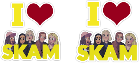 Nadruk I love Skam - Przód