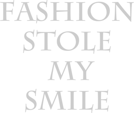 Nadruk Fashion stole my smile - Przód