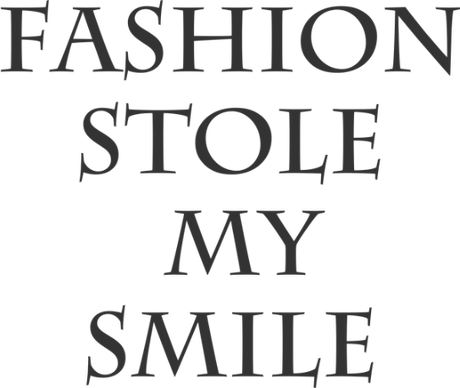 Nadruk Fashion stole my smile - Przód